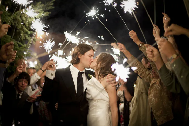 wedding sparkler send off