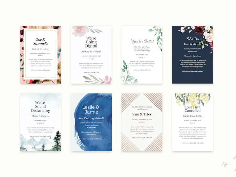 The Top Sites for Digital Wedding Invitations: With Joy
