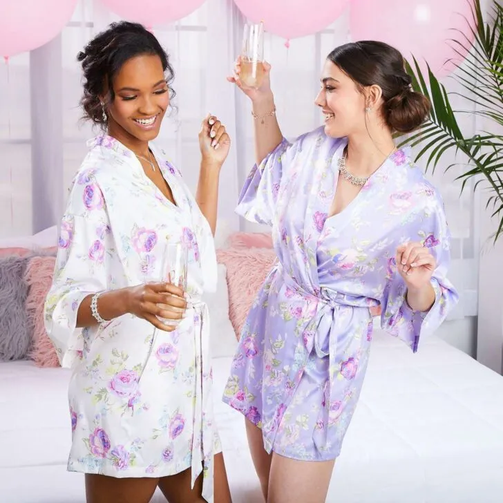 floral bridal robes ICING
