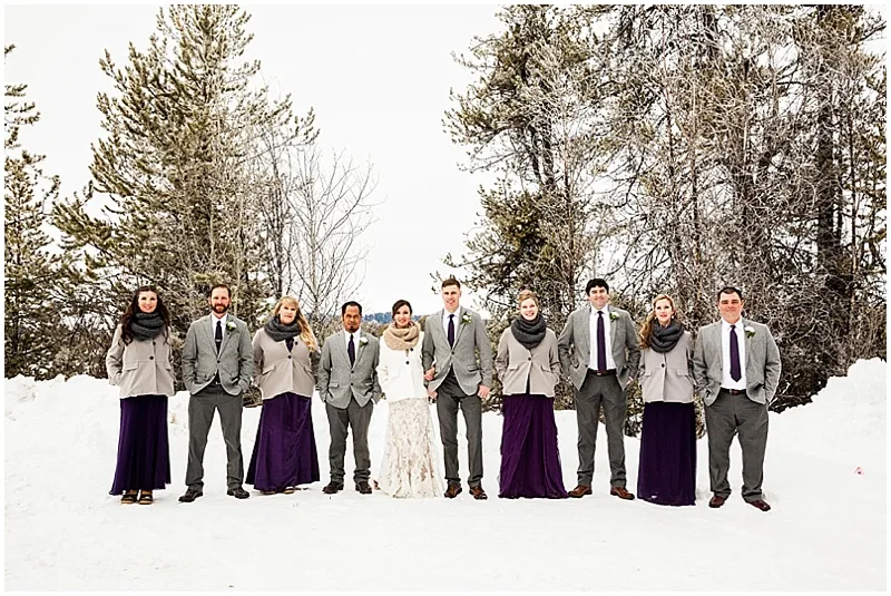 winter wedding attire