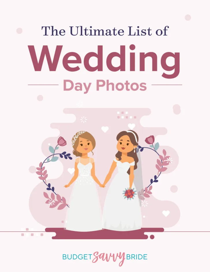 ultimate list of wedding photos-bride-bride