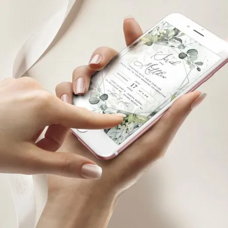 digital wedding invitation