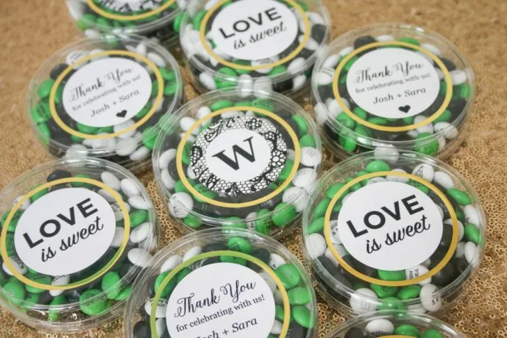 DIY wedding favors