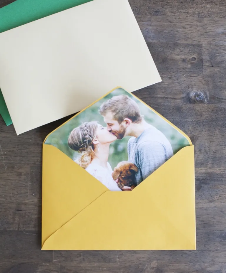 Glamour and Grace DIY Photo Envelope Liner using Cricut Explore