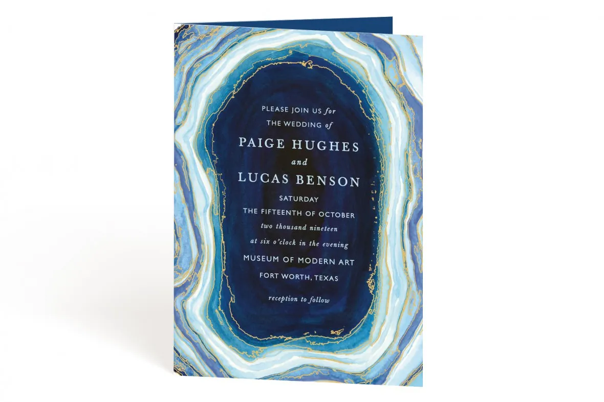 Four Panel Wedding Invitations from Minted