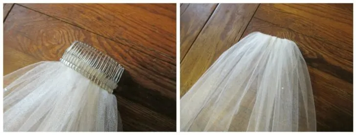diy wedding veil tutorial