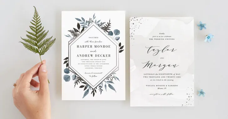 minted wedding invitation collection