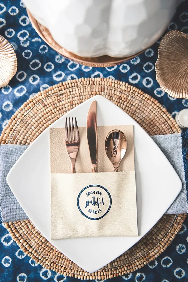 Tidewater and Tulle - DIY Leather Utensil Pouches using Cricut Explore