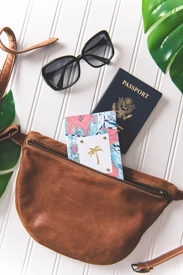 Tidewater and Tulle - DIY Passport Cover using Cricut Explore