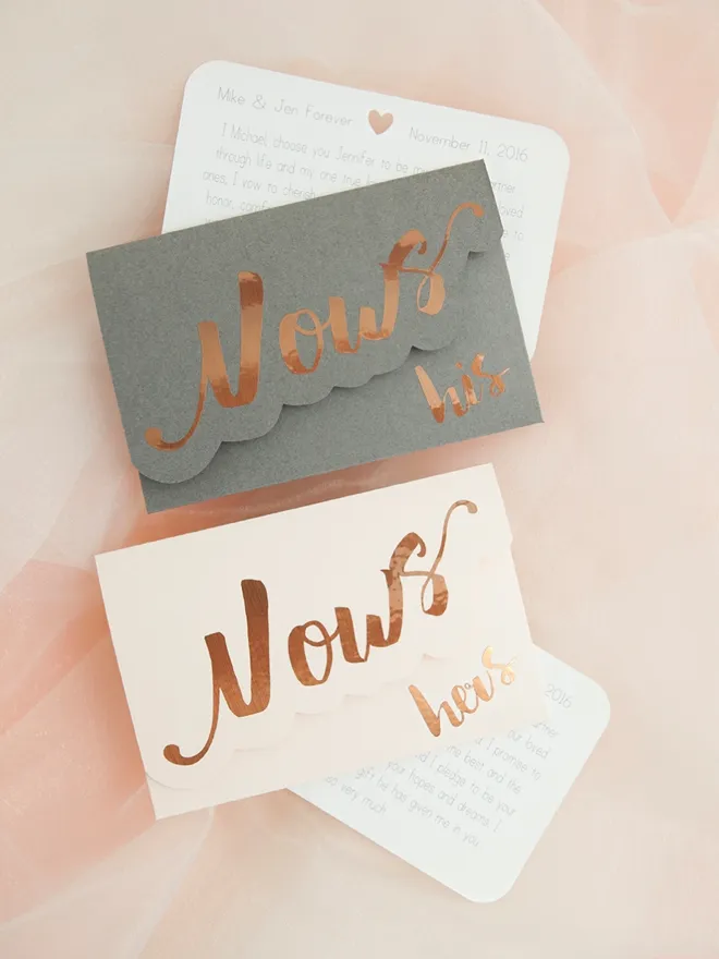 Something Turquoise - DIY Vow Notebooks