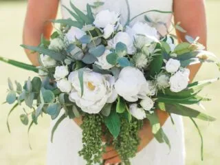 Silk flower wedding bouquets for rent from Something Borrowed Blooms
