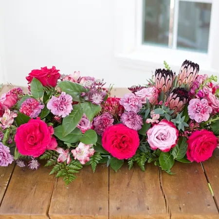 DIY Floral Table Runner Bloom Culture Flowers