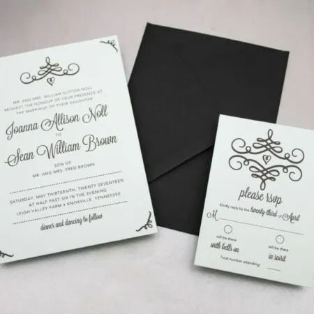 Get these free printables so you can make your own DIY Swirl Wedding Invitations! Get gorgeous, professional quality invites on the cheap!
