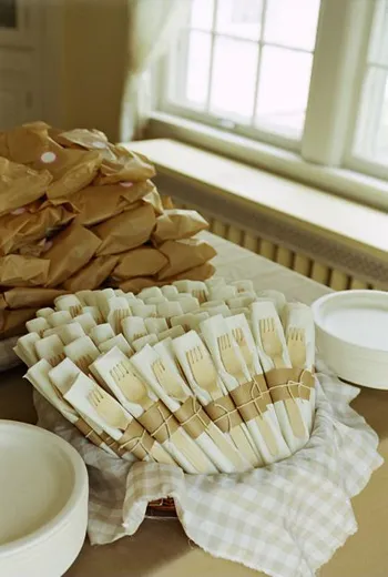 Eco-friendly Tableware for Your Wedding Reception Catering - wood cutlery