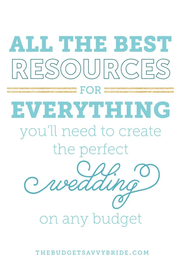 where to buy everything you need for your wedding. 