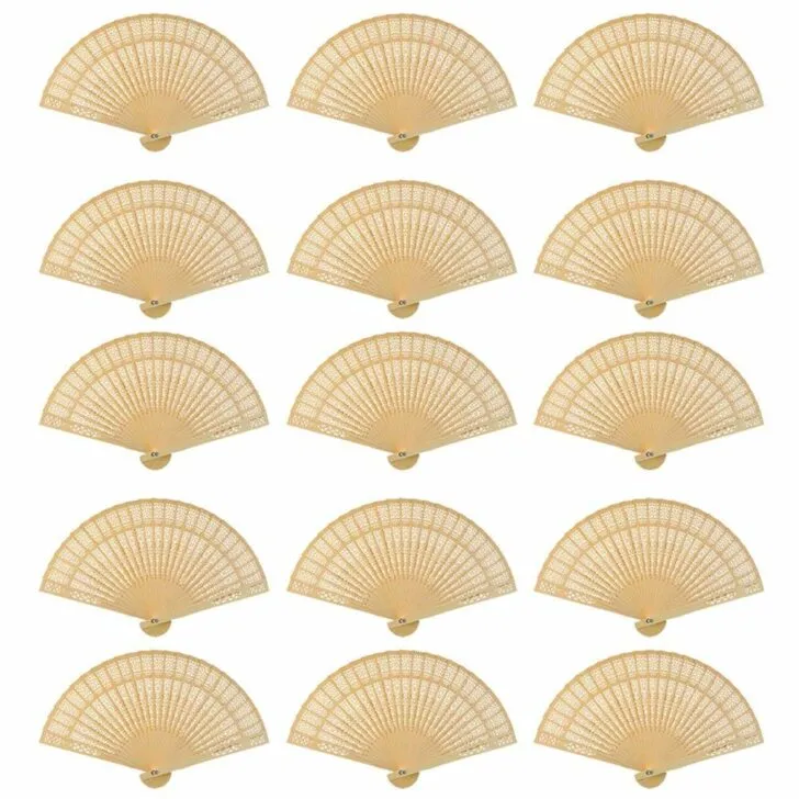 amazon wedding decor - sandalwood fans