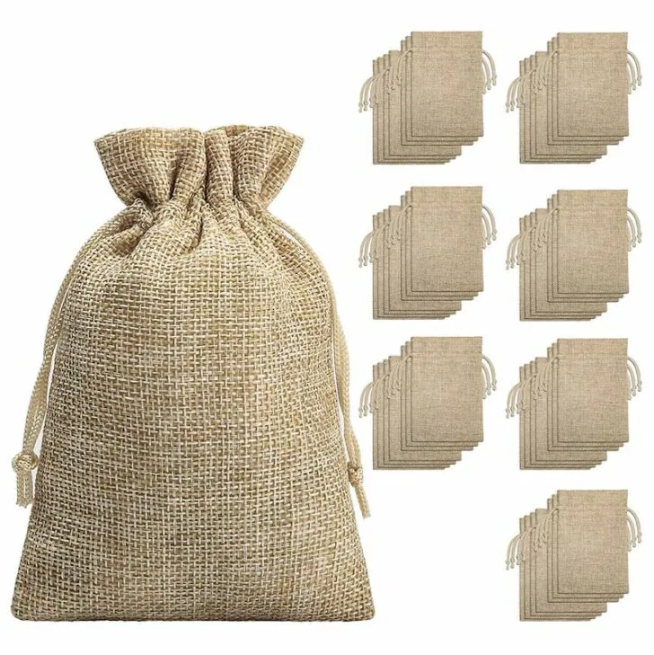 amazon wedding decor - burlap favor bags