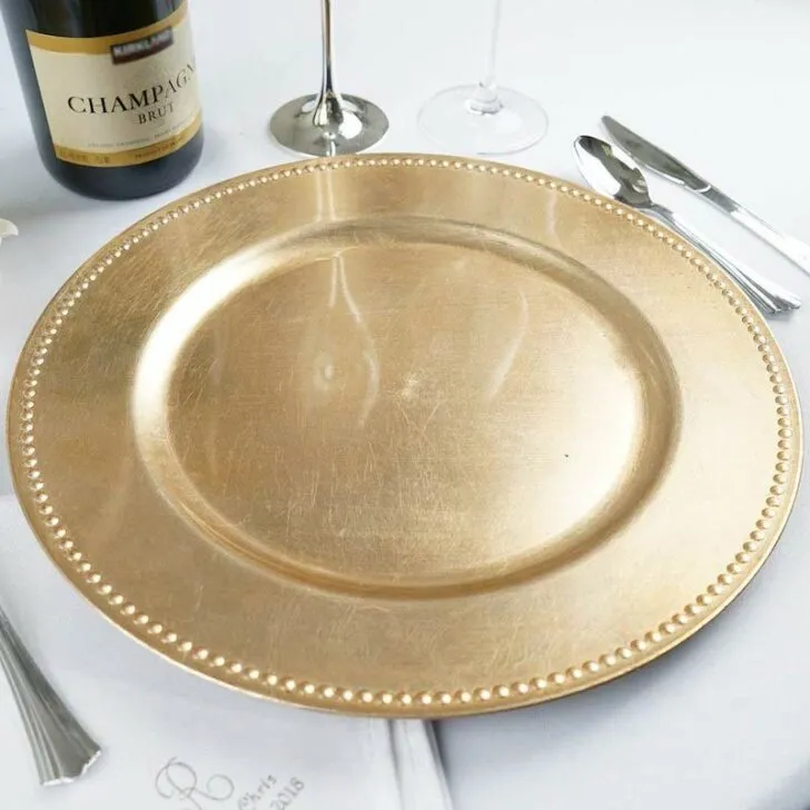 amazon wedding decor - wedding charger plates