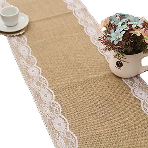 amazon wedding decor - burlap table runner