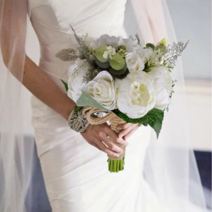 amazon wedding decor - rustic wedding bouquet