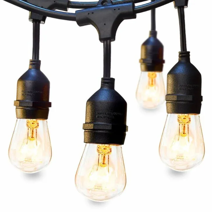 amazon wedding decor - edison bulb string lights