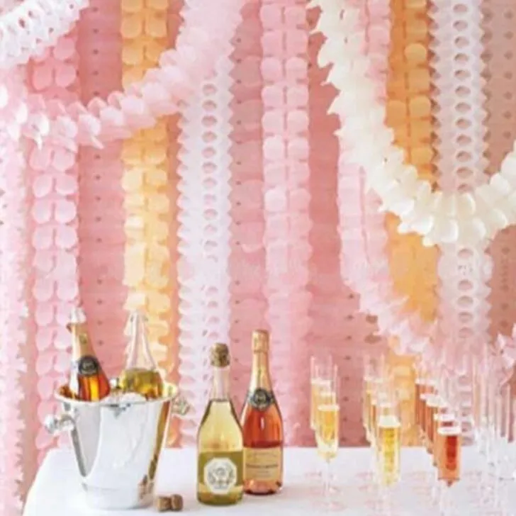 amazon wedding decor - tissue streamers