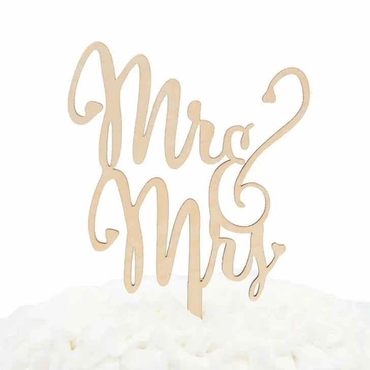amazon wedding decor - cake topper mr mrs