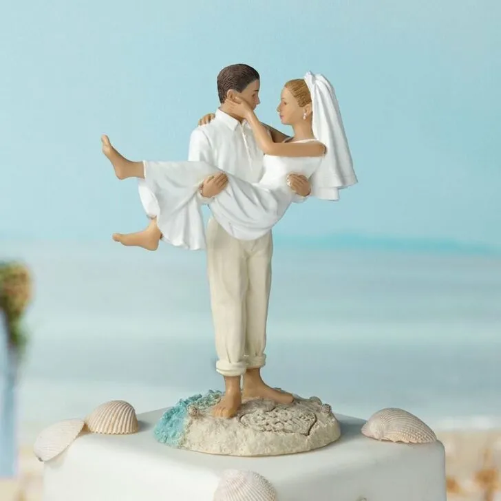 amazon wedding decor - destination wedding cake topper