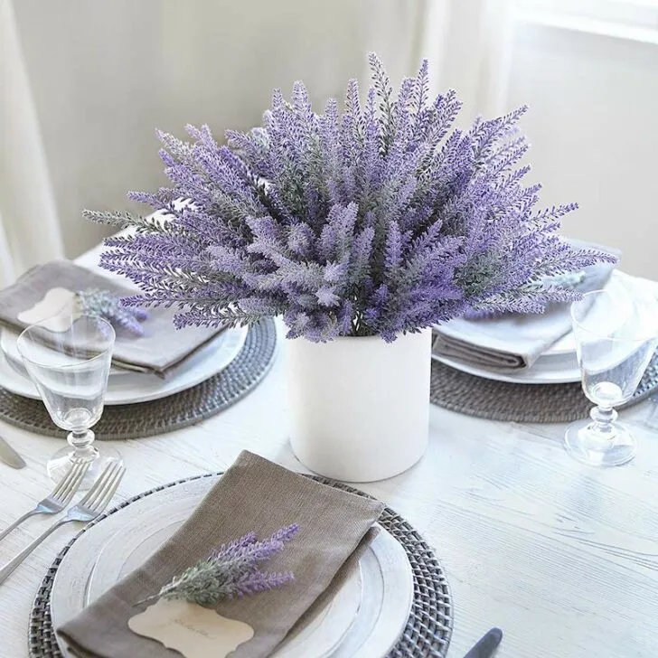 amazon wedding decor - faux lavender