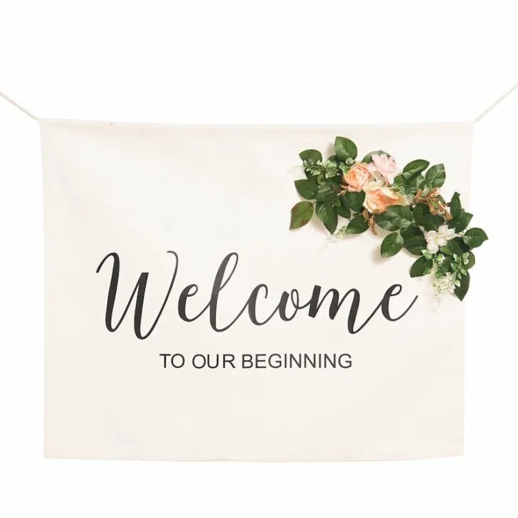 amazon wedding decor - welcome sign
