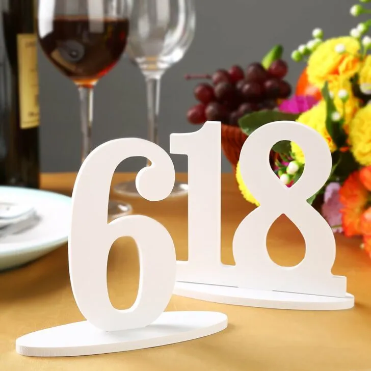 amazon wedding decor - oaintable table numbers
