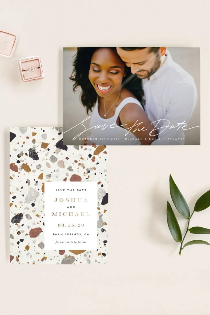 New 2019 Save the Date Designs from Minted! #wedding #weddinginspiration #weddingideas #ido #weddingplanning #weddings #savethedate #engaged