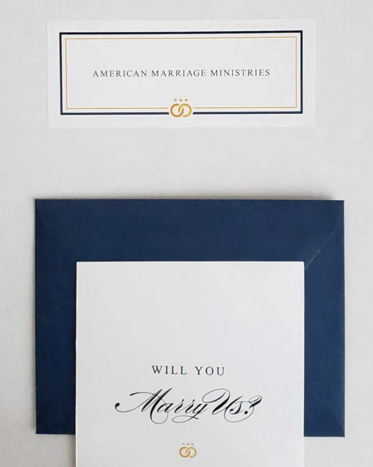 American Marriage Ministries - Will You Marry Us? is the perfect way to ask someone to officiate your wedding!