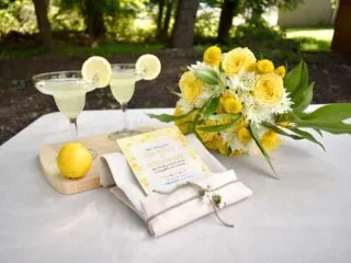 sunny yellow wedding inspiration blooms by the box