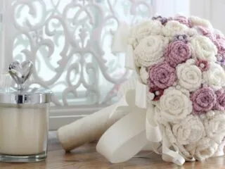 yarn wedding bouquet