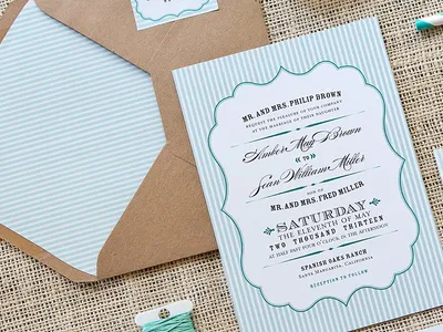 Semi-DIY Wedding Invitations on a Budget