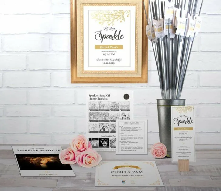 wedding sparkler display kit-brideenvy-classic