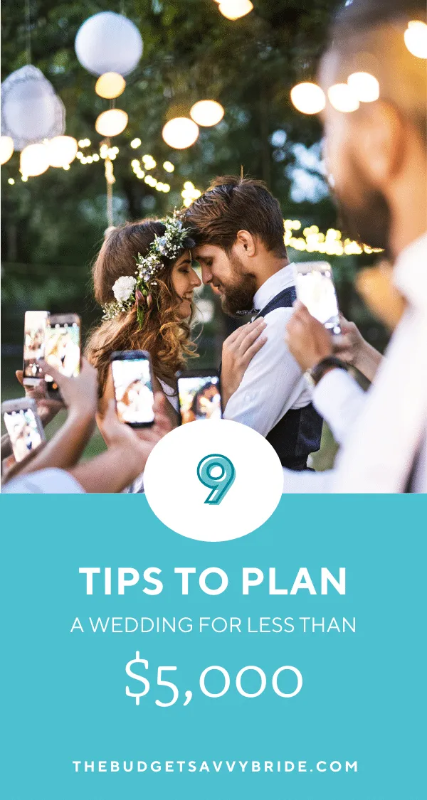 Working with an extra tight budget? Don't miss these tips for planning a wedding for less than $5,000!