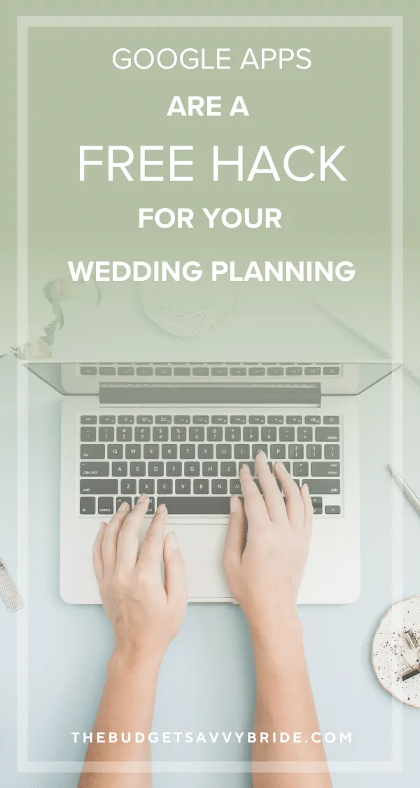 Google has a whole suite of tools that are completely FREE that are super helpful with wedding planning organization!