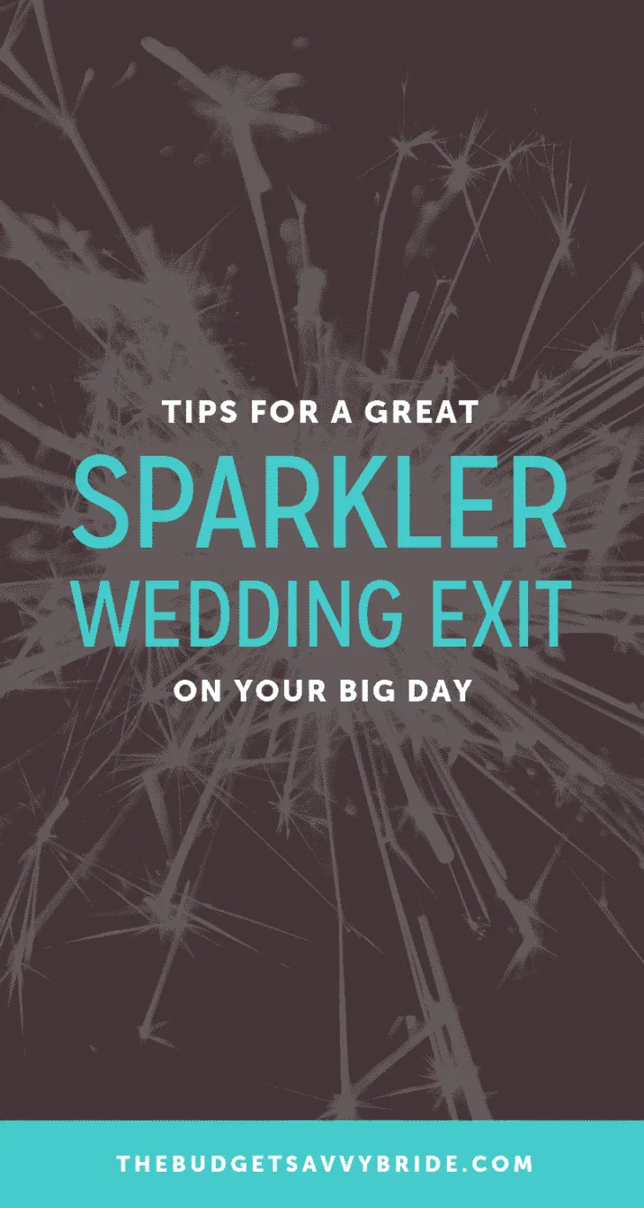 wedding sparkler exit
