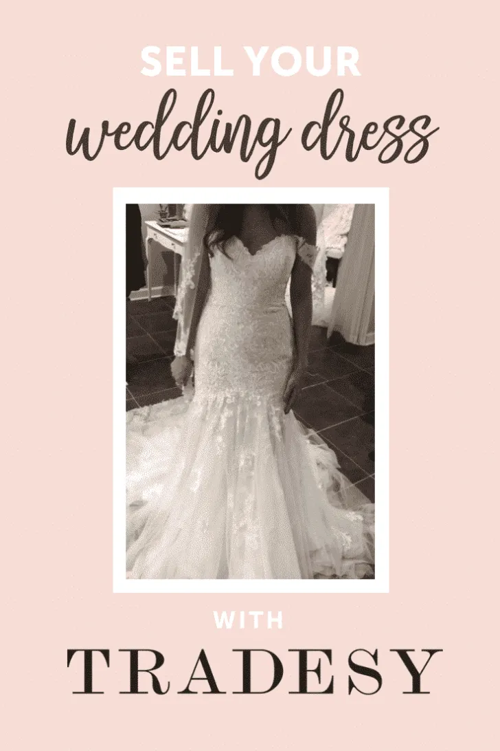 sell your wedding dress on tradesy