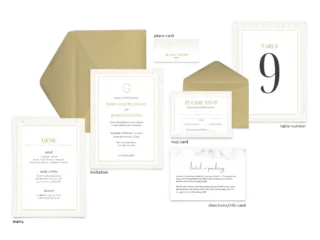 Caraway Gold - Free Wedding Invitation Printables