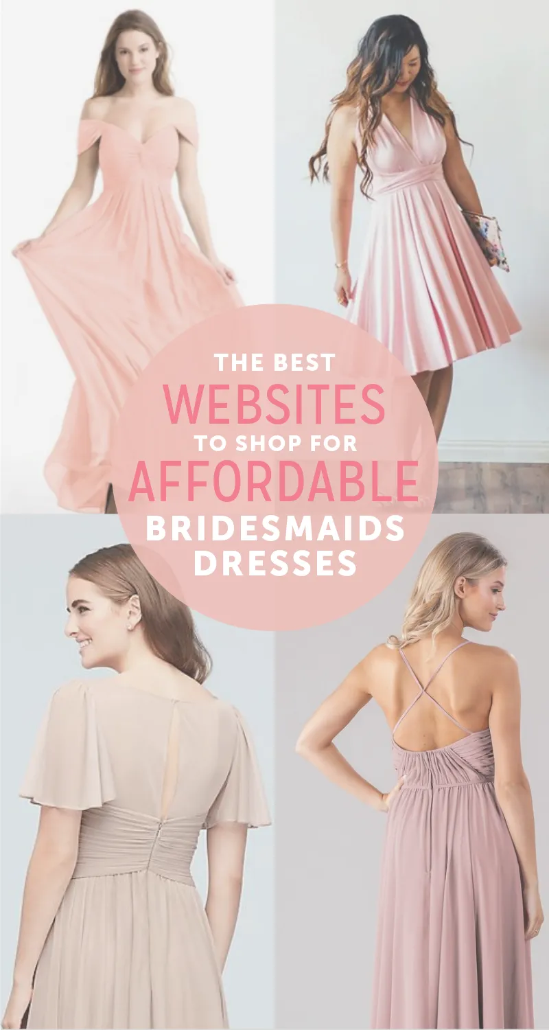 Check out out favorite websites for  cheap bridesmaid dresses!