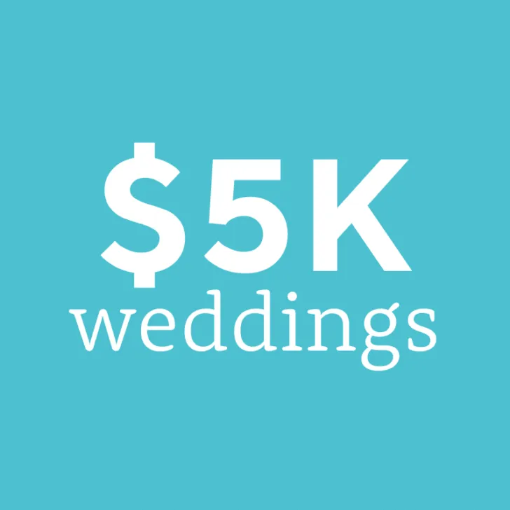 Weddings on a $5,000 budget | $5K wedding budget