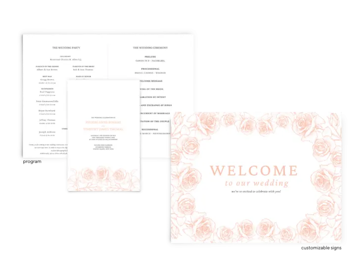 Phoebe Suite - Free Wedding Invitation Printables from The Budget Savvy Bride
