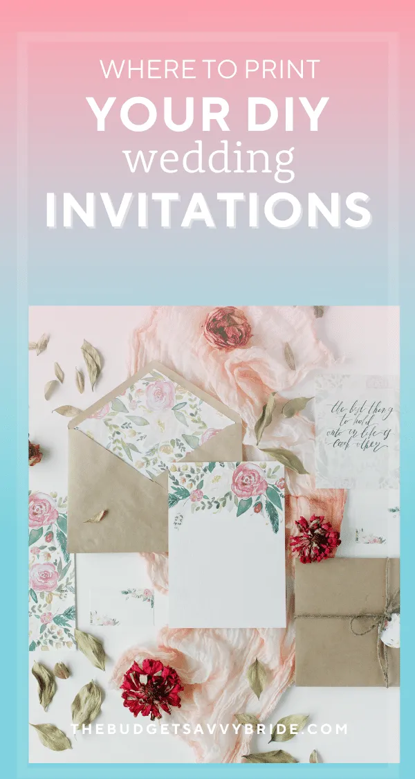 The Best Places to Print Your DIY Wedding Invitations