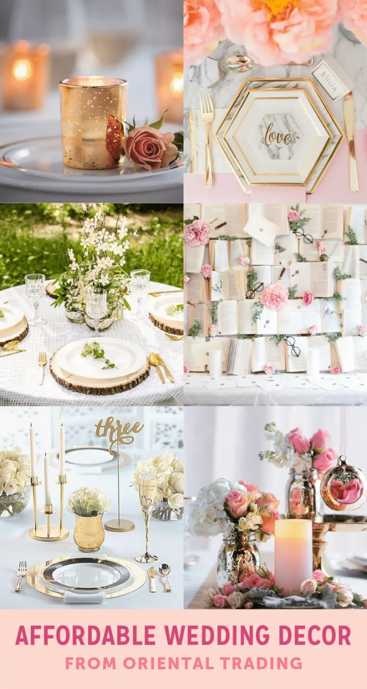 affordable wedding decor from marry me by otc