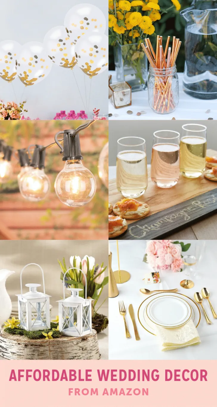 affordable wedding decor from amazon