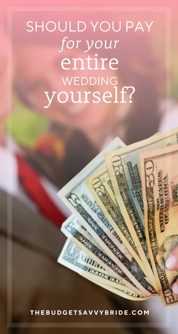 One of the biggest wedding decisions couples have to make is how to pay for their celebration. Should you pay for the entire wedding yourself, or ask loved ones for contributions? This post explores the pros and cons of each option.