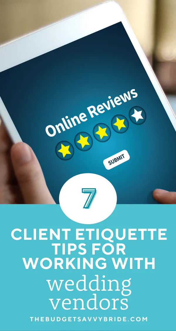 It's essential to treat your wedding vendors with respect in order to get the best results. Don't miss these wedding vendor etiquette tips!